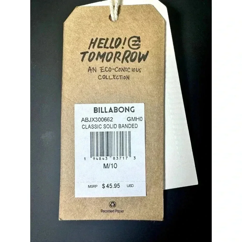 Billabong Women's Standard Aloha Banded Tri Bikini Top, Tropic Shore, M/10 Nwt — image 4 of 4